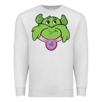 Oatmeal Heather Candy Land Halloween Plumpy Big Face Premium Sweatshirt - trangStudio