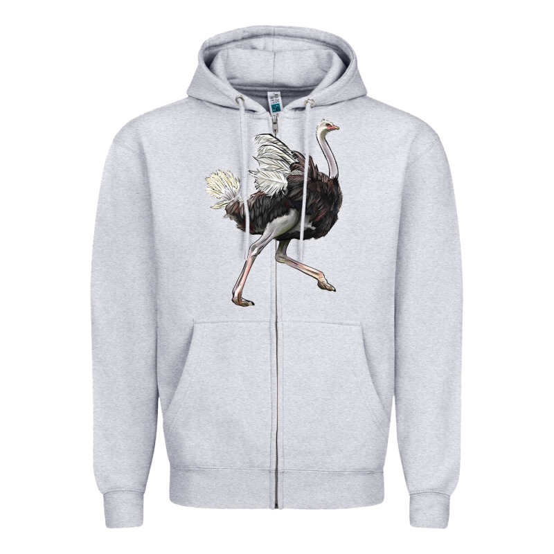 Ostrich Zipper Hoodie by LillyAllenDesigns | Teevron