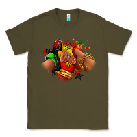 Army Green Juneteenth sneaker and heel afro woman Classic Tee - RanaPortraitStore