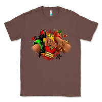Chestnut Juneteenth sneaker and heel afro woman Classic Tee - RanaPortraitStore