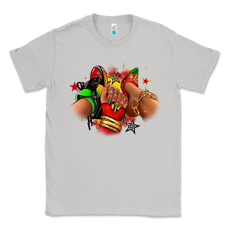 Juneteenth Sneaker And Heel Afro Woman Classic Tee by RanaPortraitStore | Teevron