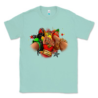 Seafoam Juneteenth sneaker and heel afro woman Classic Tee - RanaPortraitStore