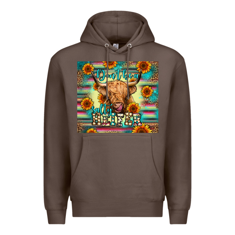 Don't Be A Salty Heifer Premium Hoodie by Jasminsmagicworld | Teevron