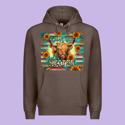 Don't Be A Salty Heifer Premium Hoodie Designed By Jasminsmagicworld