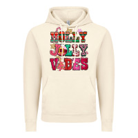 Vintage Artic holly jolly vibes pink christmas Vintage Hoodie - CowGirlArtShop