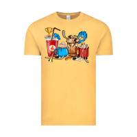 Vintage Mustard Hockey coffee cup Vintage Tee - HowdyJamesFarm