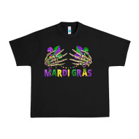 Black mardi gras skeleton hands Urban Heavy Tee - CowGirlArtShop