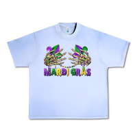 Grape Ice mardi gras skeleton hands Urban Heavy Tee - CowGirlArtShop