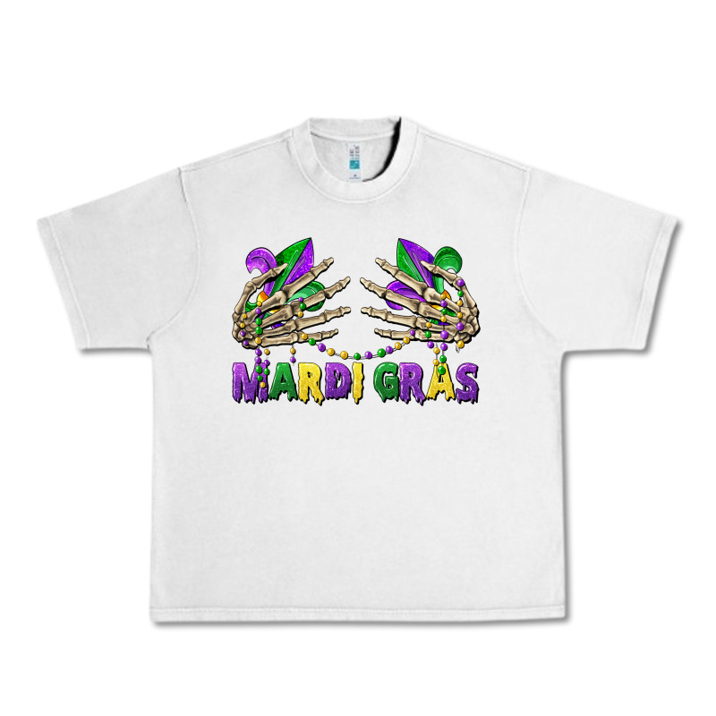 Mardi Gras Skeleton Hands Urban Heavy Tee by CowGirlArtShop | Teevron
