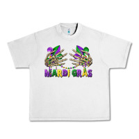 Lunar Rock mardi gras skeleton hands Urban Heavy Tee - CowGirlArtShop