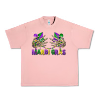 Salmon mardi gras skeleton hands Urban Heavy Tee - CowGirlArtShop