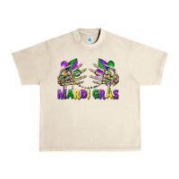 Sandshell mardi gras skeleton hands Urban Heavy Tee - CowGirlArtShop