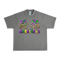 Tornado mardi gras skeleton hands Urban Heavy Tee - CowGirlArtShop