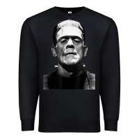 Black Classic Halloween Monster Horror Movie Frankenstein Monster Premium Sweatshirt - trangStudio