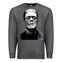 Charcoal Heather Classic Halloween Monster Horror Movie Frankenstein Monster Premium Sweatshirt - trangStudio