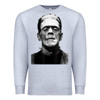 Heather Grey Classic Halloween Monster Horror Movie Frankenstein Monster Premium Sweatshirt - trangStudio