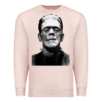 Pale Pink Classic Halloween Monster Horror Movie Frankenstein Monster Premium Sweatshirt - trangStudio