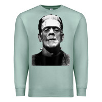 Seafoam Classic Halloween Monster Horror Movie Frankenstein Monster Premium Sweatshirt - trangStudio