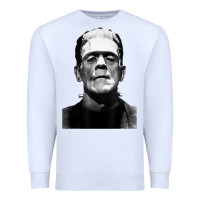 White Classic Halloween Monster Horror Movie Frankenstein Monster Premium Sweatshirt - trangStudio
