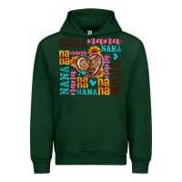 Forest Green nana nana nana with hearts Urban Hoodie - AdoDesignShop
