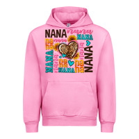 Fuchsia Pink nana nana nana with hearts Urban Hoodie - AdoDesignShop