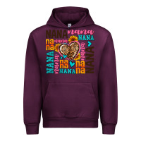 Mauve Wine nana nana nana with hearts Urban Hoodie - AdoDesignShop