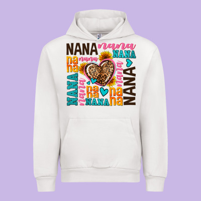 Nana Nana Nana With Hearts Urban Hoodie Designed By Adodesignshop