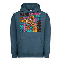 Pigment Midnight Navy nana nana nana with hearts Urban Hoodie - AdoDesignShop