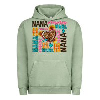 Pigment Oil Green nana nana nana with hearts Urban Hoodie - AdoDesignShop