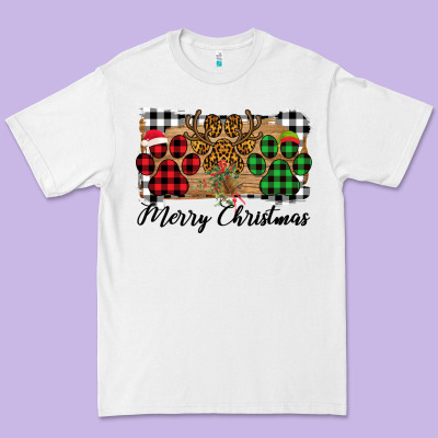 Merry Christmas Paws Premium Tee Designed By Bettercallsaul