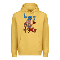 Antique Gold happy 4th of july Premium Hoodie - BundleAndBundleShop