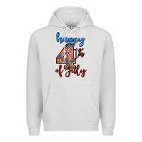 Dove Grey happy 4th of july Premium Hoodie - BundleAndBundleShop