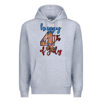 Heather Grey happy 4th of july Premium Hoodie - BundleAndBundleShop