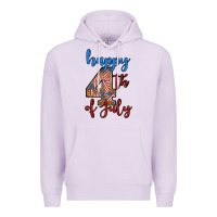 Lilac happy 4th of july Premium Hoodie - BundleAndBundleShop