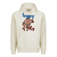 Oatmeal Heather happy 4th of july Premium Hoodie - BundleAndBundleShop