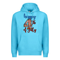 Ocean Blue happy 4th of july Premium Hoodie - BundleAndBundleShop