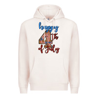 Pale Pink happy 4th of july Premium Hoodie - BundleAndBundleShop
