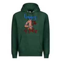 Sports Green happy 4th of july Premium Hoodie - BundleAndBundleShop