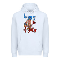 White happy 4th of july Premium Hoodie - BundleAndBundleShop