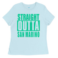 Baby Blue Straight Outta San Marino Ladies Tee - Bettercallsaul
