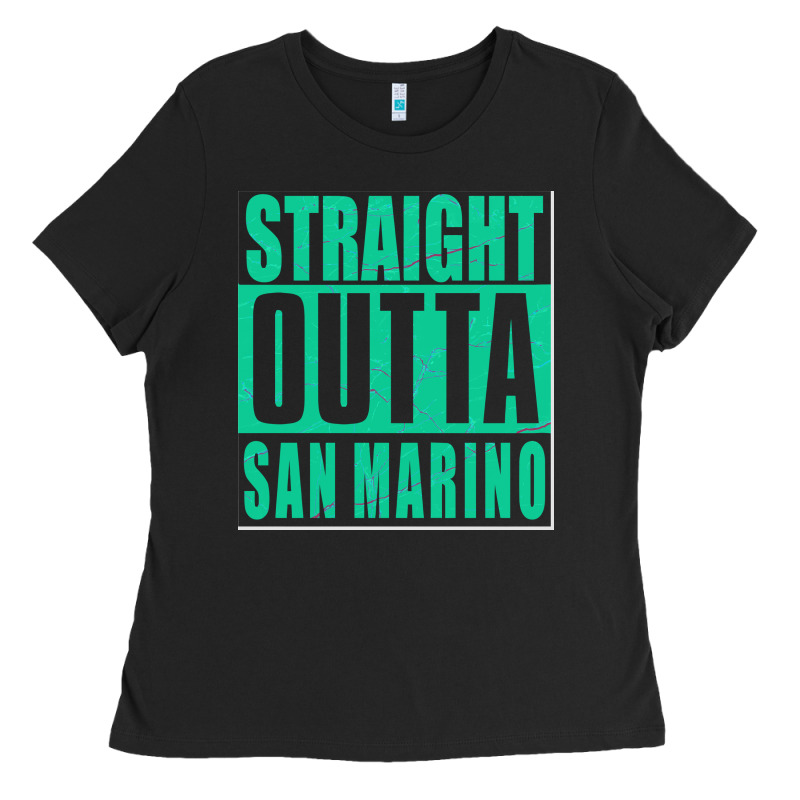 Straight Outta San Marino Ladies Tee by Bettercallsaul | Teevron