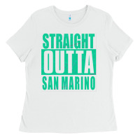 White Straight Outta San Marino Ladies Tee - Bettercallsaul