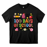 Black 100 days of school Heavy Core Tee - Artiststas