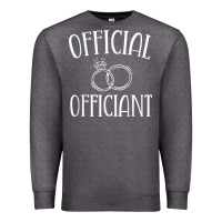 Charcoal Heather Men Wedding Ordained Minister Gift Premium Sweatshirt - trangStudio