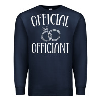 Navy Men Wedding Ordained Minister Gift Premium Sweatshirt - trangStudio