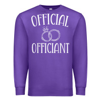 Purple Men Wedding Ordained Minister Gift Premium Sweatshirt - trangStudio
