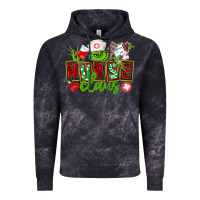 Cloud Black nurse claus christmas Vintage Hoodie - CowGirlArtShop