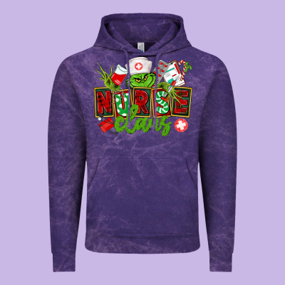 Nurse Claus Christmas Vintage Hoodie Designed By Cowgirlartshop