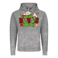 Cloud Rock nurse claus christmas Vintage Hoodie - CowGirlArtShop
