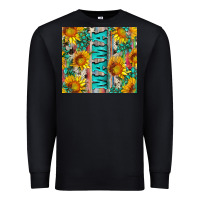 Black mama wıth sunflowers and gemstone Premium Sweatshirt - Artiststas